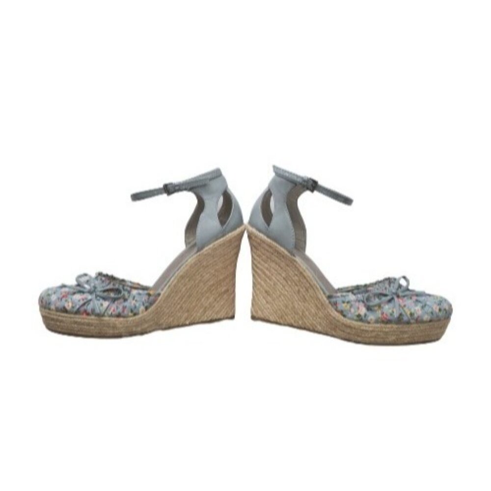 Hot Tomato Women's Daisy Calico Floral Lolita Bow Platform Wedge Sandals Size 8M - Picture 6 of 12